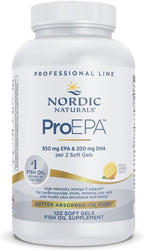 Nordic Naturals ProEPA, Lemon - 120 Soft Gels - 1210 mg Omega-3 - High-Intensity EPA Formula for Healthy Mood, Heart Health & Cellular Function - Non-GMO - 60 Servings