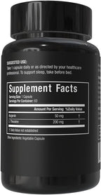 Apigenin with L-Theanine for Better Sleep | Premium Sleep Support, Relaxation, & Sleep Quality Aid | Non-Drowsy, Melatonin Free | 60 Capsules
