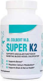 Dr. Colbert, MD Super K2 | Divine Health | MK-7 | Vitamin K2 | 200mcg | 30 Day Supply | 120 Capsules
