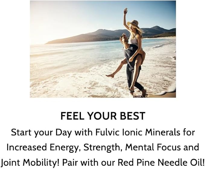 Optimally Organic Water Extracted Fulvic Ionic Minerals X200 - Patented BioActive Fulvic Acid, Humic Acid, Trace Minerals, Electrolytes & Essential Amino Acids - 5+ Month Supply