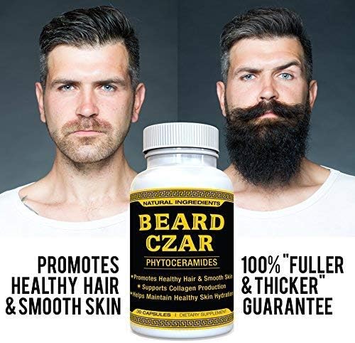 The Beard Czar- Phytoceramides- Promotes Healthy Hair & Smooth Skin- Supports Collagen Production- Helps Maintain Healthy Skin Hydration- 30 Capsules