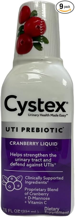 Cystex Urinary Health Maintenance Cranberry 7.6 oz ( Packs of 9)