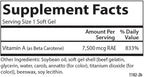Carlson - Super Beta Carotene, 25000 IU (15 mg), Vitamin A as Beta Carotene, Bioavailable and Bioactive Form, Vision Health, Healthy Skin, 250 Softgels