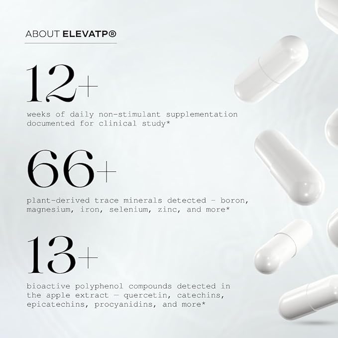 NMN Mitochondria Supplement - NMN 500mg, NAD+ & ATP Support for Cellular Vitality and Longevity - Clinically Tested elevATP, Resveratrol, CoQ10, Alpha Lipoic Acid - 90 Veggie Capsules