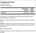 Nature's Blend Folic Acid 1000 mcg 1,000 mcg 1000 Tabs