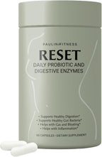 Reset Daily Probiotic + Prebiotic Plant Digestive Enzymes – Advanced Gut Reset for Women – Bloating Relief, Weight Management, Digestion, Gut Health – Vegan, Shelf-Stable – 60 Capsules (30-Day Supply)
