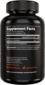 Vital Vitamins Vegan Collagen Booster 60 ct + Creatine Capsules 120 ct