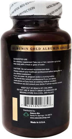 Premium Albumin Gold 5000 Dietary Supplement - 1700mg (100 Capsules)