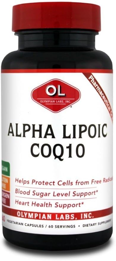 Olympian Labs Alpha Lipoic Coenyme Q 10 200 mg Caps, 60 Count