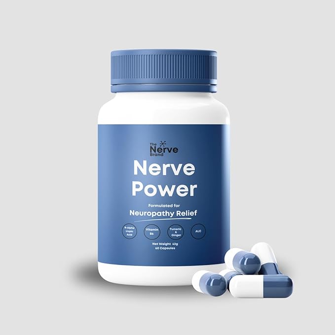 Nerve Power Nerve Supplement R Alpha Lipoic Acid 600mg - Neuropathy Relief for Discomfort for Sciatic, Feet, Hand