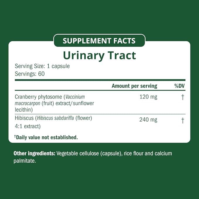 Semaine Urinary Tract Cleanse & Protect - 60 ct, Bladder Support Supplement for Women, Flushes Urinary Tract. Combines Cranberry Proanthocyanidins with Hibiscus
