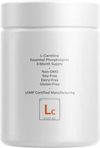Codeage Liposomal L-Carnitine+ Supplement - 500 mg L-Carnitine L-Tartrate per Serving - Free-Form Amino Acid - Carnitine - Liposomal Delivery - Vegan, Non-GMO, Gluten-Free - 90 Capsules
