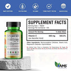 America Medic & Science Rapid-C 500mg Vitamin C Supplement (2 Pack of 100 Tablets) Energy Booster, Daily Immune System Support, Antioxidant | Vegan, Non-GMO Coated Ascorbic Acid for Adult Men & Women