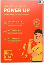 IKIGAI B12 Energy Transdermal Patch – Vitamin B12, B1 & Vitamin C Daily Skin Patch | 30 Peel & Stick Plant-Based Vitamin Patches for Men & Women | Pill-Free Supplement Alternative | External Use Only