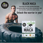 THE FOOD MOVEMENT CO. Black Maca 500mg 60 Capsules - Organic, Non-GMO, Vegan, Gluten Free- Black Maca Root Supplement for Whole Body Wellness
