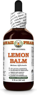 Hawaii Pharm Lemon Balm Alcohol-Free Extract, Glycerite for Relaxation, Supports Restful Sleep, Promotes Mental Clarity and Cognitive Function, Eases Digestive Discomfort - 2 fl.oz