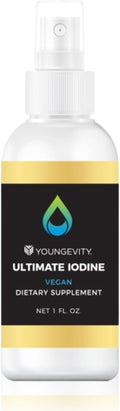 Youngevity Ultimate Iodine Supplement – Vegan Supplement with 300 mcg Iodine, B12, Zinc, Selenium & Copper – Liquid for Energy, Metabolism, Hormone Balance – Non-GMO, Gluten-Free