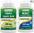 Best Naturals Alpha Lipoic Acid 600 mg & NAC N-Acetyl-Cysteine 600 mg