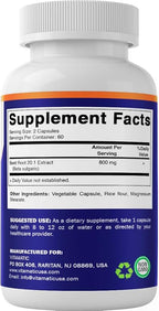 Vitamatic Beet Root 20:1 Extract Capsules 800 mg Per Serving (Beta vulgaris) – Nitric Oxide Support Supplement – Non-GMO, Gluten Free – 120 Veggie Capsules – Made in USA