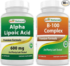 Best Naturals Alpha Lipoic Acid 600 mg & B-100 Complex