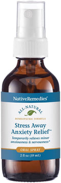 Native Remedies Stress Away for Adults and Children 2+, Chamomile, Passion Flower, Stress Relief Supplement, Mood Support, Dropper – 30 Day Supply