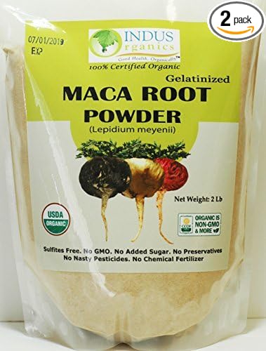 Maca Powder (Mixed), 4 Lb Bag, Gelatanized, Pre-Washed, Premium Quality, Non-GMO, Freshly Packed