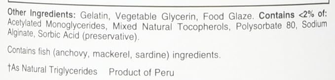 Nature's Bounty 300 mg Omega-3 Fish Oil 1000 mg Softgels 120 Coated Soft Gels (Pack of 2)