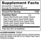 BareOrganics Energy & Stamina Blend Powder, Organic Superfood, Vegan Dietary Supplement, 8 Ounces