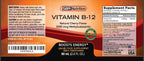 SBR Nutrition Vitamin B12 Sublingual Liquid Drops - Methylcobalamin, VIT B 12 Supports Energy, Max Absorption, 3000mcg Per Serving, 60 Servings, Non-GMO, Vegan Friendly, Manufactured in The USA