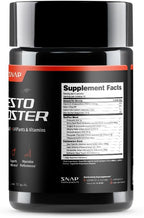 Snap Supplements Testosterone Booster for Men - Promotes Muscle Growth, Booster for Men, Enhancing Natural Energy, Stamina and Strength, 60 Capsules