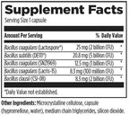 Designs for Health ProbioSpore - Powerful Spore Based Probiotic, Soil-Based Probiotics Supplement - Shelf Stable Gut + Immune Support, Non-GMO + Dairy Free (60 Capsules)