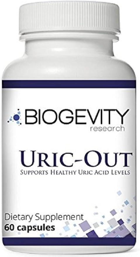 Uric-Out Ultimate Uric Acid Support - 11 Powerful Extracts - Celery Seed, Tart Cherry Concentrate, Chanca Piedra - Uric Acid Cleanse 60 Caps