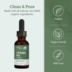 USDA Organic Vitamin B12 2000mcg Sublingual Liquid Supplement (2-Pack) - Vegan Methylcobalamin Drops for Natural Energy, Maintain Metabolism, and Immune System Support - 1 Fl Oz