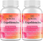 L-Ergothioneine with Collagen Peptides, Hyaluronic Acid | 2X Antioxidant of Glutathione | 11-in-1 Mushrooms Supplement for Women | Skin, Brain, Immune, Cognitive Support | 120 Capsules