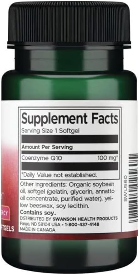 Swanson Coq10 100 100 Milligrams 50 Sgels