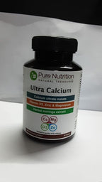 Pure Nutrition Ultra Calcium 1000mg with VIT D3 + K | 90 Tab | Calcium Supplement with Calcium Citrate Malate, VIT D3, K, Moringa Oleifera, Magnesium and Zinc.