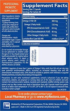 Restora Probiotic Supplement -Immunity Booster-Patented probiotic w|Omega 3, Gut Health Stabilizer Increases Resistance to Infectious Diseases -Calms Inflammation