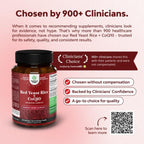 Red Yeast Rice with CoQ10 Supplement - Advanced Healthy Heart & Healthy Cholesterol Levels Formula for Men & Women - Red Yeast Rice Capsules with 1200mg per Serving and CoQ10-60 Count