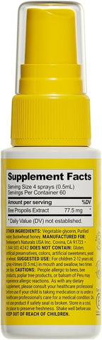 Kids Propolis Throat Spray - Natural Immune Support & Sore Throat Relief - by BEEKEEPER'S NATURALS - Has Antioxidants & Gluten-Free (1.0 oz) Pack of 1 (Kids)