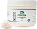 Empty 00 Capsules - Vegan HPMC - 500 Count - Pill Capsules Empty Fits Capsule Filling Tray - Joined Vegetarian Caps Easy Snap for DIY Powder Supplement Pills - Certified Halal Kosher