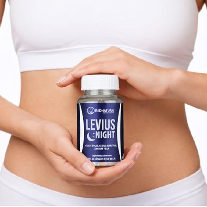 Levius Night by RedNatura – Natural Herbal Supplement for Relaxation, Sleep & Nighttime Metabolism Support – Promotes Digestive Balance – 30 Capsules