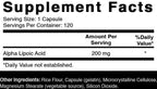 Oxify Alpha Lipoic Acid 200 mg | 120 Capsules | Gluten-Free, Non-GMO | Supplement Made in USA