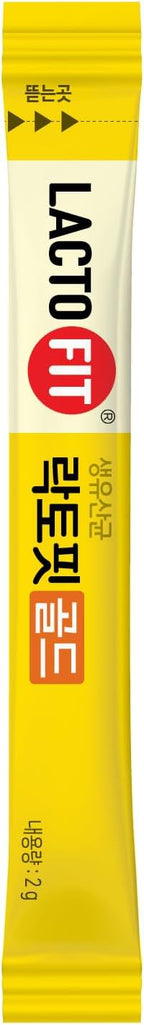 LACTO-FIT Chongkundang Healthcare Gold Probiotic 50 Pack Powder Sticks – Multi Strain Daily Probiotics with Prebiotics and Postbiotics for Digestive Balance and Everyday Wellness