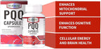 PQQ Complex – Featuring Pyrroloquinoline Quinone, GABA, Spermidine & Vitamin E – Enhances Mitochondrial Support & Brain Function – 30 Vegetarian Capsules