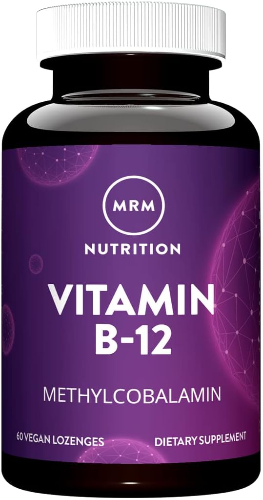 MRM Nutrition Vitamin B-12 with Folic Acid | 2000mcg Methylcobalamin | Sublingual Tablets for Energy, Metabolism & Nervous System Support | Vegan Friendly | High Absorption | 60 Tablets