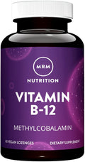 MRM Nutrition Vitamin B-12 with Folic Acid | 2000mcg Methylcobalamin | Sublingual Tablets for Energy, Metabolism & Nervous System Support | Vegan Friendly | High Absorption | 60 Tablets