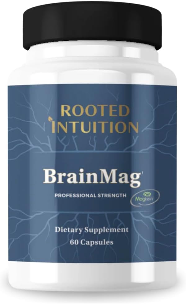 BrainMag - Magnesium L-Threonate Capsules for Focus, Memory & Restful Sleep | Non-Habit Forming Cognitive Support | 60 Capsules