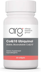 Allergy Research Group CoQ10 Ubiquinol - Delivers 100 mg CoQ10 - Supports Cellular Energy Production, Antioxidant Activity & Heart Wellness - 60 Servings - 60 Vegetarian Capsules