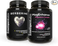 Intelligent Labs 2-in-1 Bundle of MagEnhance Magnesium Supplement (Magnesium L-Threonate Complex with Mg Glycinate and Mg Taurate) and Max Strength Berberine 500MG Capsules