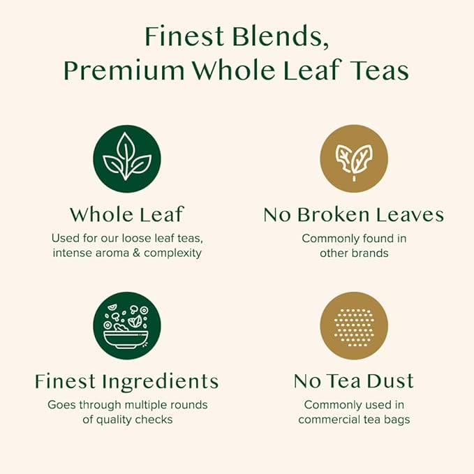 VAHDAM, Kashmiri Kahwa Tea (50 Cups/3.53oz) | Green Tea, Cinnamon, Cardamom, Almond & Saffron | Premium India Loose Leaf Tea | Vacuum Sealed for freshness